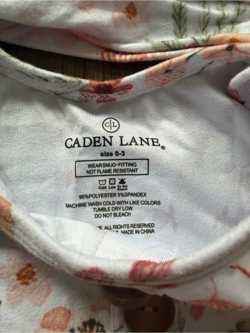 Caden Lane Newborn Knot Gown + Hat - Picture 4 of 4